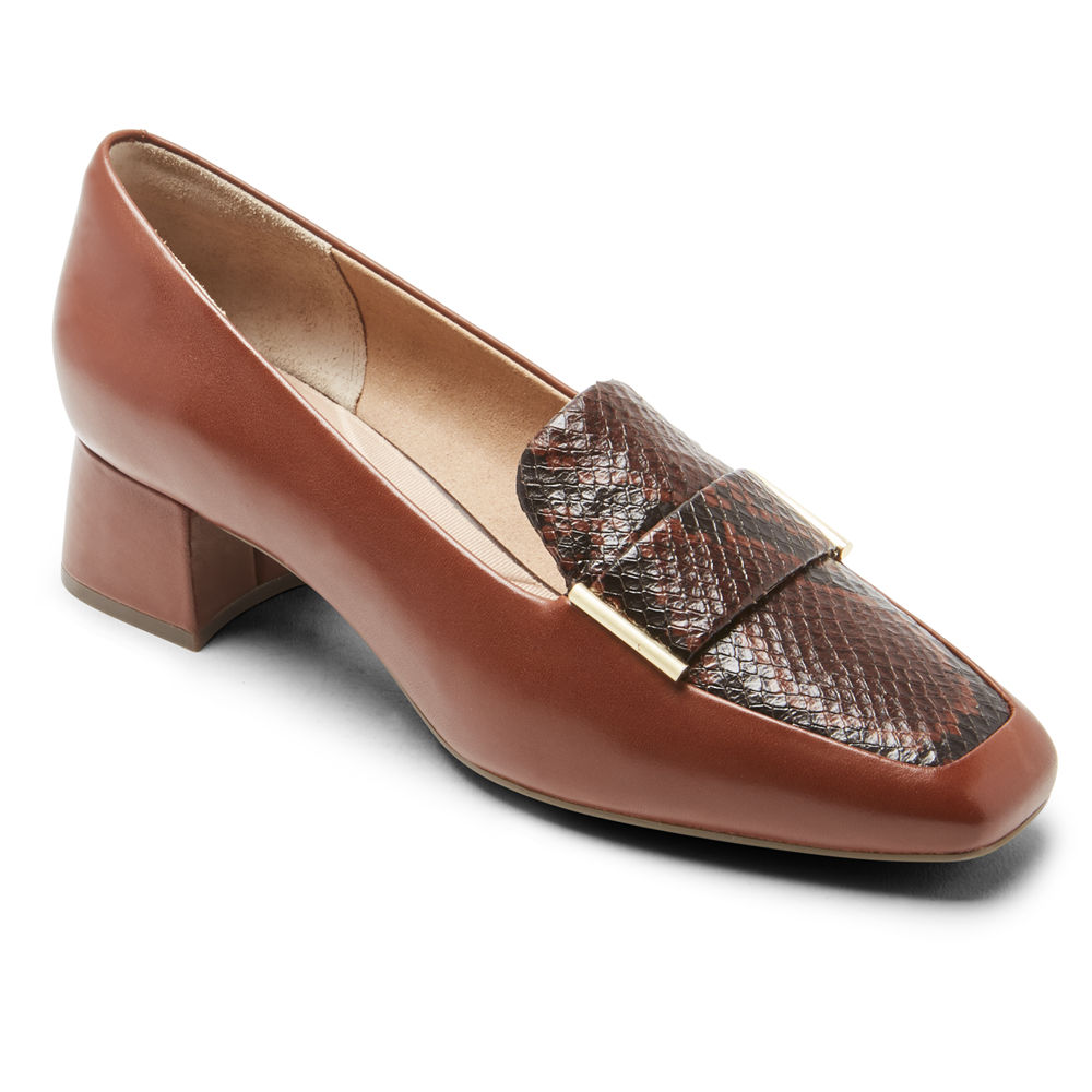 Rockport Womens Loafers Brown - Total Motion Esma - UK 572-USKCWF